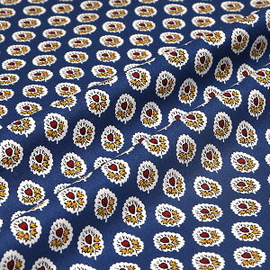 SOULEIADO ソレイアード 生地 シーチング生地 ラ・フルール・ダルル コバルトブルー手作り 手芸 ソーイング ハンドメイド ホビー プロヴァンス 南仏 南フランス テキスタイルブランド お洒落