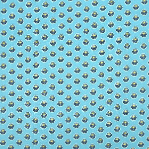 【マラソン期間中ポイント10倍】SOULEIADO ソレイアード 生地 ヴィンテージフィール生地 プティット・フルール・ダルル シアン 手作り 手芸 ソーイング ハンドメイド ホビー プロヴァンス 南