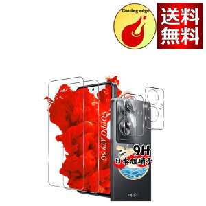 対応 OPPO A79 5G ガラスフィルム 2枚 + カメラフィルム2枚 【4枚セット 日本旭硝子製】対応 OPPO A79 フィルム 強化ガラス 液晶 保護フィルム ケース 指紋認証対応 硬度9H 耐衝撃 飛散防止 3D Touch対