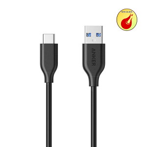 Anker USB Type C P[u PowerLine USB-C & USB-A 3.0 P[u USB-C@Ή e[N [g ݑΖ 0.9mizCg^ubNj