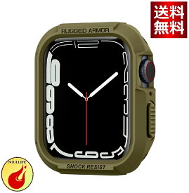 Spigen Apple Watch ケース 45mm | 44mm 【 Series 8 / SE 2 /Series 7 / SE/Series 6 / Series 5 / Series 4 対応 】 落下 衝撃 吸収 タフネスデザイン 保護カバー アップルウォッチケース ラギッド・アーマー