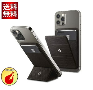 [Spigen] MagSafe�Ή� �J�[�h�P�[�X �X�^���h �X���� �}�O�l�b�g���� �w�� �E�H���b�g iPhone 15 iPhone 14 iPhone 13 iPhone 12 �Ή� �}�O�l�b�g �J�[�h���� �}�O�l�b�g�t�� �V���s�Q�� �X�}�[�g�t�H�[���h 