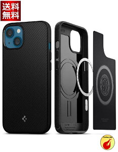 Spigen iPhone13MiniP[X Magsafe }Olbg ČRMILKi擾 ϏՌ d30g TPU ~ CX[dΉ 菝h~ }OEA[}[ ACS03680 (}bgEubN)