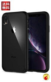 Spigen iPhone XR ケース 6.1インチ 対応 背面 クリア 透明 米軍MIL規格取得 耐衝撃 カメラ保護 衝撃吸収 Qi充電 ワイヤレス充電 シュピゲン ウルトラ・ハイブリッド 064CS24874 (マット・ブラック)