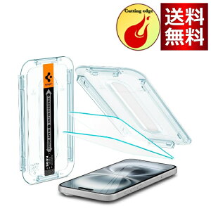 Spigen iPhone 16 Plus/iPhone 15 Plus KXtB 9HdxKX \tLbgt wF iPhone16Plus/iPhone15PlusΉ یtB imR[eBO Uh~ 2 EZ Fit
