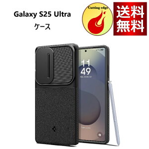Spigen Galaxy S25 Ultra �P�[�X �J�����J�o�[ �����Y�ی� �}�b�g �ϏՌ� �ČRMIL�K�i �I�v�e�B�b�N�E�A�[�}�[ ACS08969 (�u���b�N)