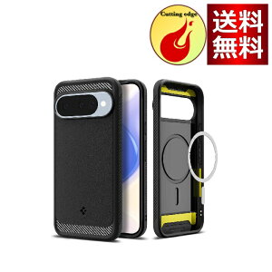 Spigen Pixel 10 / 10 Pro �P�[�X Magsafe�Ή� �}�b�g�d�グ TPU �w��h�~ ����h�~ �o���p�[ �ϏՌ� �ČRMIL�K�i ���M�b�h�A�[�}�[�E�}�O�t�B�b�g ACS09698 (�}�b�g�E�u���b�N)