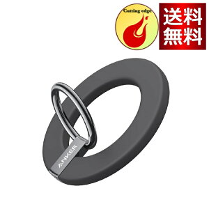 Anker 610 Magnetic Phone Grip (MagGo)(�}�O�l�b�g���X�}�z�����O)�y�}�O�l�b�g��/�o���J�[�����O/�X�}�z�X�^���h�@�\�zMagSafe�Ή�iPhone�V���[�Y��p (�u���b�N)