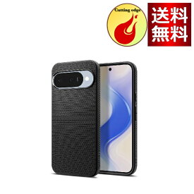Spigen Pixel 10 / 10 Pro ケース 薄型 軽量 マット 耐衝撃 TPU ソフト 米軍MIL規格 リキッド・エア ACS09714 (マット・ブラック)