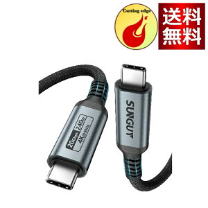 SUNGUY USB C to C �P�[�u�� 1M 240W�������[�d 20Gbps�����f�[�^�]�� 4K@60Hz�f���o�� �^�C�vc �P�[�u�� ���ϋv�f���h�~�i�C�����҂� iPhone 17/16/15 �V���[�Y, MacBook Pro, iPad Pro/Air, Galaxy S24/S23, Pixel�Ȃ�usb-c