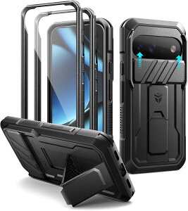 Dexnor Google Pixel 11/11 Pro �p �P�[�X�A�X���C�h���J�����J�o�[�t���A2��ނ̃t�����g�t���[����������ʕی�t�B���������ȃL�b�N�X�^���h���ځA�ϏՌ��t���{�f�B�h��o���p�[�P�[�X �i�S5