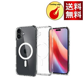 Spigen 【創業18年の技術力】iPhone 16 ケース クリア MagSafe対応 耐衝撃 ストラップホール 黄変防止 バンパー 米軍MIL規格 ウルトラ・ハイブリッド・マグフィット ACS08205 (ホワイト)