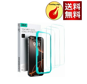 ESR iPhone 16 Pro KXtB XN[یtB3 KXtB ȒPtc[tdx9H i6.3C`j