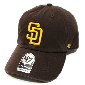 '47 フォーティーセブン サンディエゴ パドレス クリーンナップキャップ 帽子 PADRES '47 CLEAN UP CAP ベースボール MLB ストラップバック カーブバイザー ブラウン 茶
