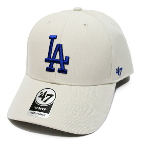 '47 フォーティーセブン ロサンゼルス ドジャース キャップ 帽子 DODGERS '47 MVP CAP ベースボール MLB アジャスタブルバック カーブバイザー クリーム 白系