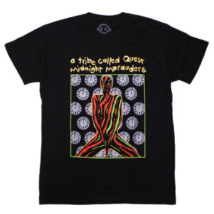 A TRIBE CALLED QUEST アトライブコールドクエスト 半袖Tシャツ ラップT MIDNIGHT MARAUDERS S/S TEE アーティスト オフィシャル ライセンス ブラック 黒 M L XL