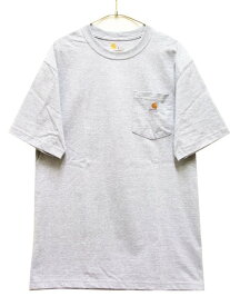 カーハート CARHARTT ポケット半袖Tシャツ WORKWEAR POCKET S/S TEE メンズ レディース USA企画 ベーシック ワーク カジュアル アメカジ ロゴ 無地 グレー 灰色 S M L XL