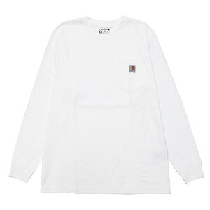 CARHARTT �J�[�n�[�g K126 �|�P�b�g����T�V���c ����T WORKWEAR POCKET L/S TEE �X�g���[�g ���[�N �V���v�� ��� ���S�p�b�` �r�b�O�V���G�b�g USA��� �z���C�g �� S M L XL