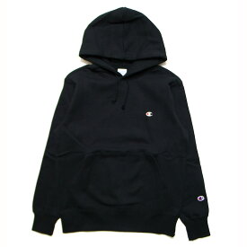 CHAMPION チャンピオン スウェット プルオーバーパーカー BASIC PULLOVER HOOD C3-Q105 メンズ レディース 定番 無地 ワンポイント 裏起毛 ブラック 黒 M L XL XXL