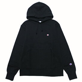 CHAMPION チャンピオン スウェット パーカー BASIC HOODED SWEAT メンズ ストリート スポーツ ベーシック 定番 ワンポイントロゴ C3-Q101 ブラック 黒 M L XL XXL