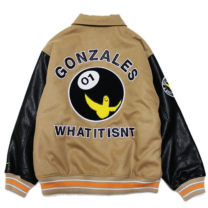 What it isNt)ART BY MARK GONZALES スタジャン What it isNt) ART BY 