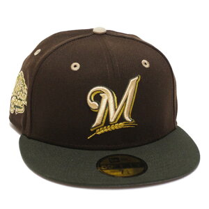 NEW ERA �j���[�G�� �~���E�H�[�L�[ �u�������[�Y 5950 �L���b�v MILWAUKEE BREWERS THE BREW 59FIFTY CAP ���W���[���[�O MLB �T�C�h�p�b�` �u���E���n