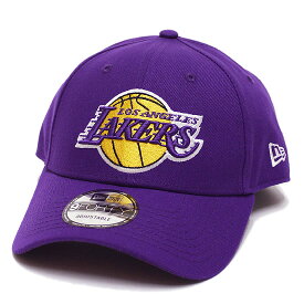 NEW ERA ニューエラ ロサンゼルス レイカーズ 940キャップ 帽子 LOSANGELES LAKERS 9FORTY CAP カーブバイザー ロゴ刺繍 NBA パープル 紫