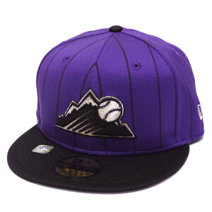 NEW ERA �j���[�G�� �R�����h ���b�L�[�Y 5950 �L���b�v COLORADO ROCKIES 2025 MLB BATTING PRACTICE 59FIFTY CAP ���W���[���[�O MLB �o�b�e�B���O���K �X�g���C�v �p�[�v�� �u���b�N