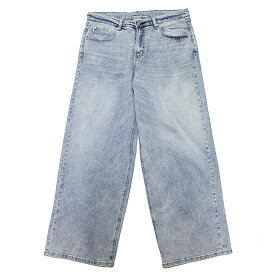 PRO CLUB プロクラブ バギーデニムパンツ HEAVYWEIGHT BAGGY FIT DENIM PANTS ストリート ワイドシルエット ストレッチ ライトブルー 32 34 36 38