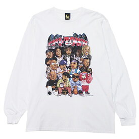 RAP ATTACK ラップ アタック 長袖Tシャツ ロンT Fuckin' Jay CHI-TOWN L/S TEE ストリート アーティスト ラッパー RASM24-LT001 ホワイト 白 L XL