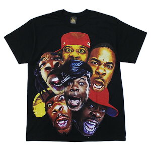 RAP ATTACK ���b�v �A�^�b�N ����T�V���c BUSTA BIGSIZE PRINT S/S TEE �X�g���[�g ���b�p�[ �o�X�^���C���X RASM24-ST001 �u���b�N �� L XL XXL