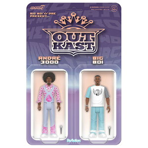 SUPER7 �X�[�p�[7 OUTKAST �A�E�g�L���X�g �t�B�M���A REACTION FIGURES BIG BOI��DRE PRESENT 2-PACK �q�b�v�z�b�v �A�[�e�B�X�g 9.5cm