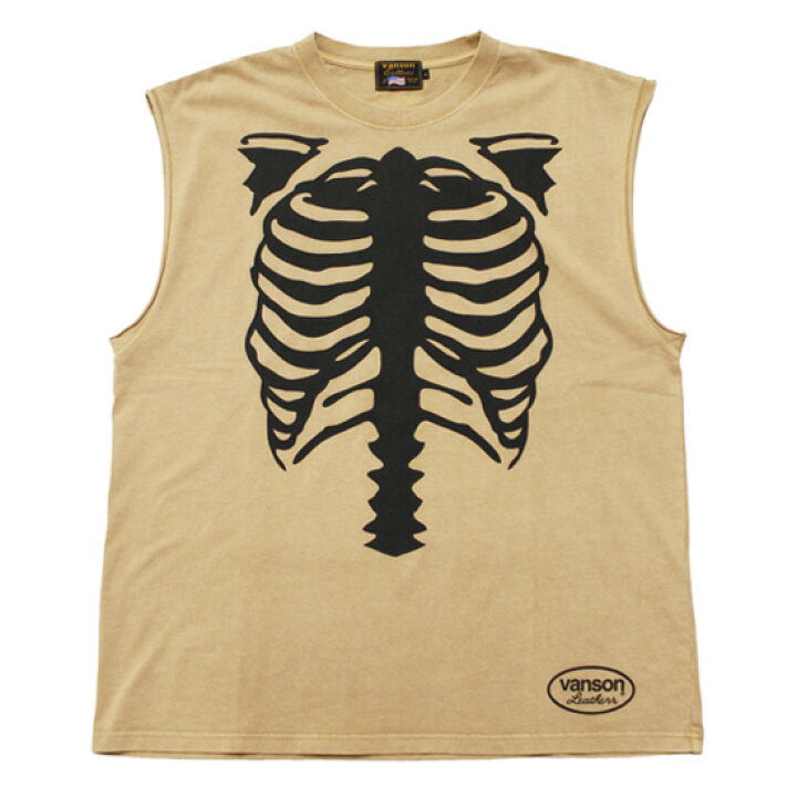 楽天市場】VANSON バンソン ノースリーブTシャツ マッスルT BONE 