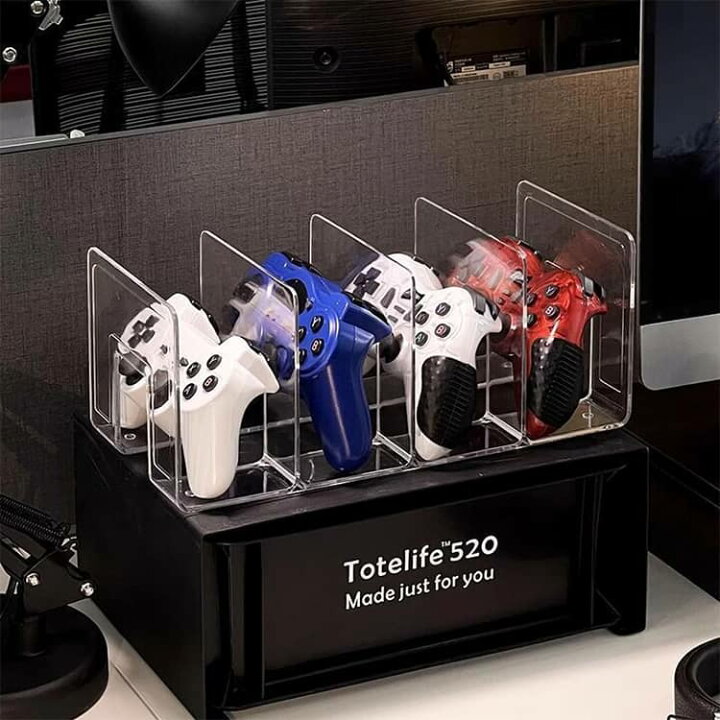 楽天市場】ゲームコントローラー収納ラック 4台置き ゲーム機 収納 