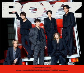 SixTONES／BOYZ (初回盤B CD+DVD) (特典なし) SECJ-123 2025/6/4発売 ストーンズ TVアニメ WIND BREAKER Season2 OP