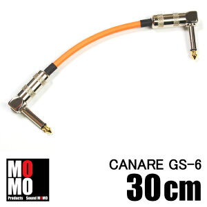 �J�i���y CANARE GS-6 �z �p�b�`�P�[�u�� 30cm L-L�^Orange(��)�@1�{