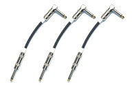 ■モガミ（ MOGAMI 2524 ）30cm L-S型プラグ付ギター・ベース用　パッチケーブル 3本■配送料無料■