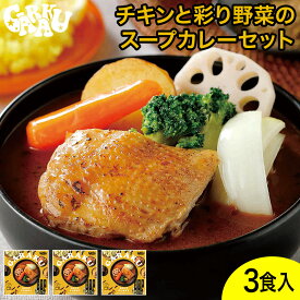 チキンと彩り野菜のスープカレーセット ガラク 札幌 北海道 スープカレー チキンレッグ レトルト 具材 素 グルメ セット お取り寄せ お土産 人気店