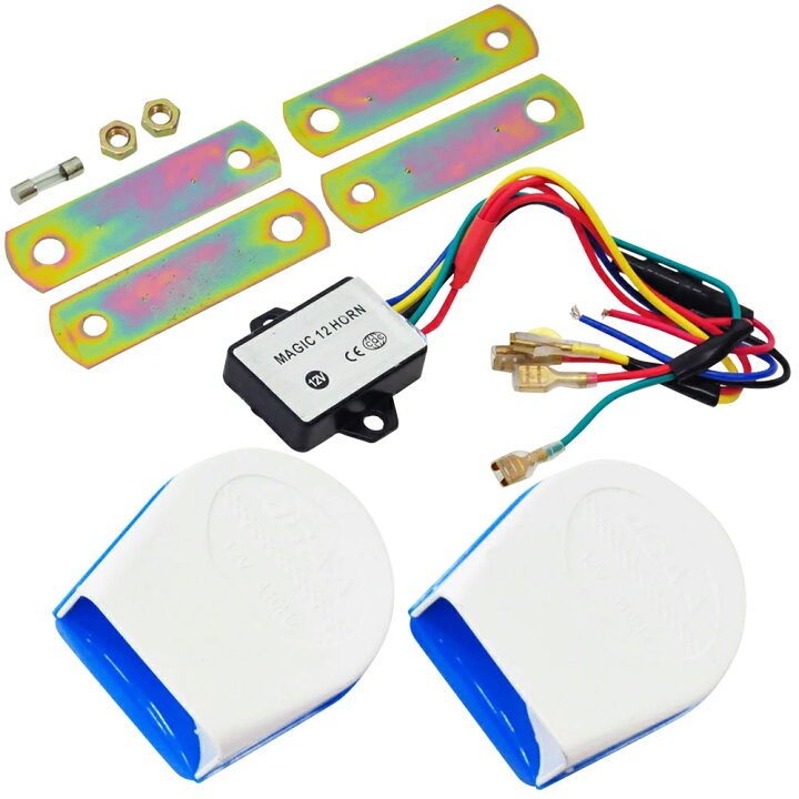 楽天市場 クーポン利用で1406円 3 27迄 ホーン 車 カーホーン オートバイ バイク ホーン 警音器 22サウンド 22種類 ヨーロピアンホーン ホーン 車 安定音質 ラウド マルチ 小型 超小型 軽量 防水 長寿命 電子式ホーン クラクション バイク用 バイク用ホーン 電気