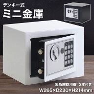 【先着半額★500円OFF】7日0時～ 金庫 家庭用 テンキー 家庭用小型 デジタル 鍵 付き ミニ 暗証番号 番号…