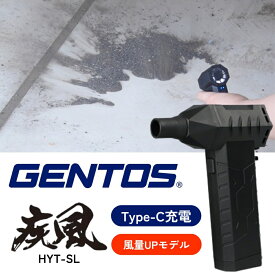 [50人に1人【半額】11/15(土)0時～] ジェントス ブロワー GENTOS HYT-SL 小型ブロワー 疾風（はやて）電動 エアダスター 小型 エアーダスター 充電池内蔵 USB充電式 Type-C