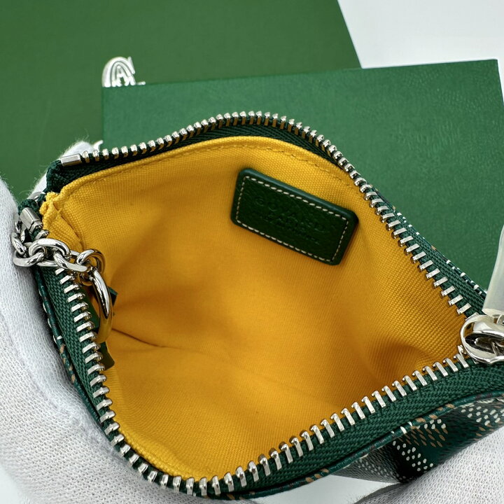 楽天市場】GOYARD ゴヤール セナナノ キーポーチ グリーン 緑 ポーチ 