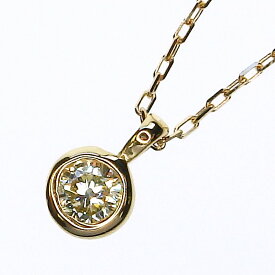 【お買い物マラソン期間中ポイント5倍】K18 一粒 ダイヤモンド ネックレス 0.07ct 鑑別書付 一粒ダイヤ シンプル 18金 レディース プレゼント ギフト 4月 誕生石