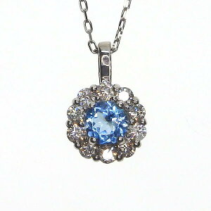 Pt �A�N�A�}���� �_�C�������h �l�b�N���X 0.10ct D0.10ct 40cm ���Pt950 �`�F�[��Pt850 �ӕʏ��t �V�R �l�C �v���`�i 3�� 4�� �a����