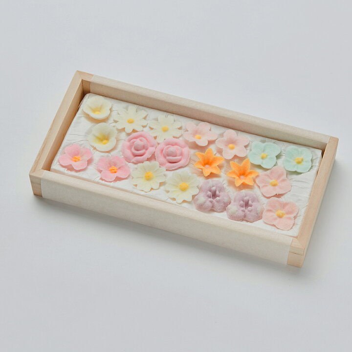 干菓子落雁 偲ぶ花 桐箱詰め合わせセットひなそう