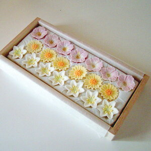 干菓子 落雁 「花暦 七月の花」 ひまわり たますだれ トルコききょう 【和菓子】【和菓子詰合せ】【お歳暮】【干菓子】【和三盆】【贈り物】