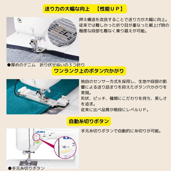 楽天市場】【7月上旬以降発送】ミシン JUKI コンピューターミシン HZL 