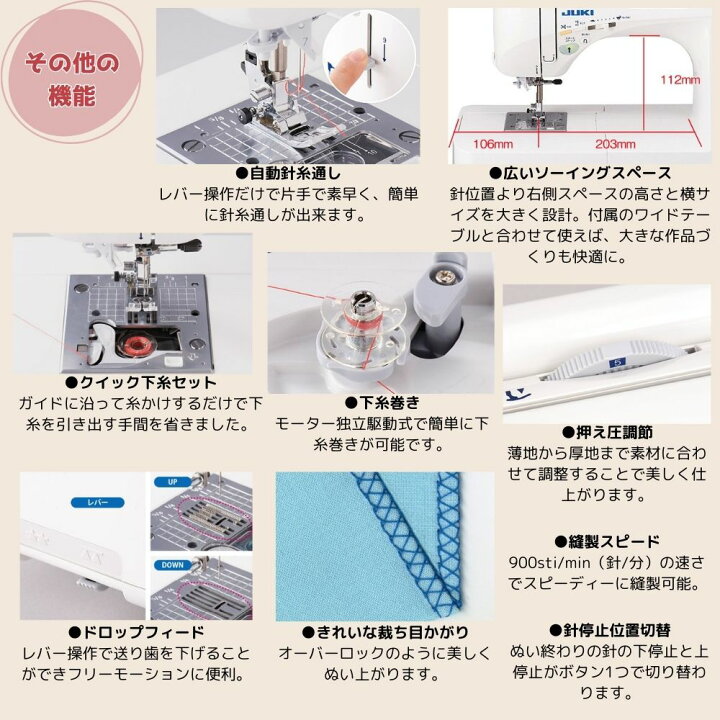 楽天市場】【7月上旬以降発送】【ポイント5倍！】ミシン JUKI