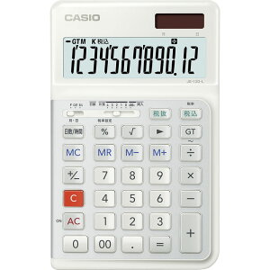 カシオ 人間工学電卓 左手用 JE-12D-L-WE-N