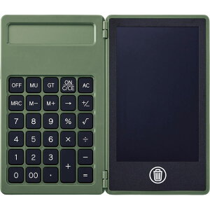 電卓付き電子メモ(4.4インチ) 0057-2 オリーブ